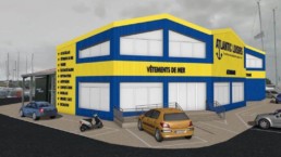 construction d'un commerce