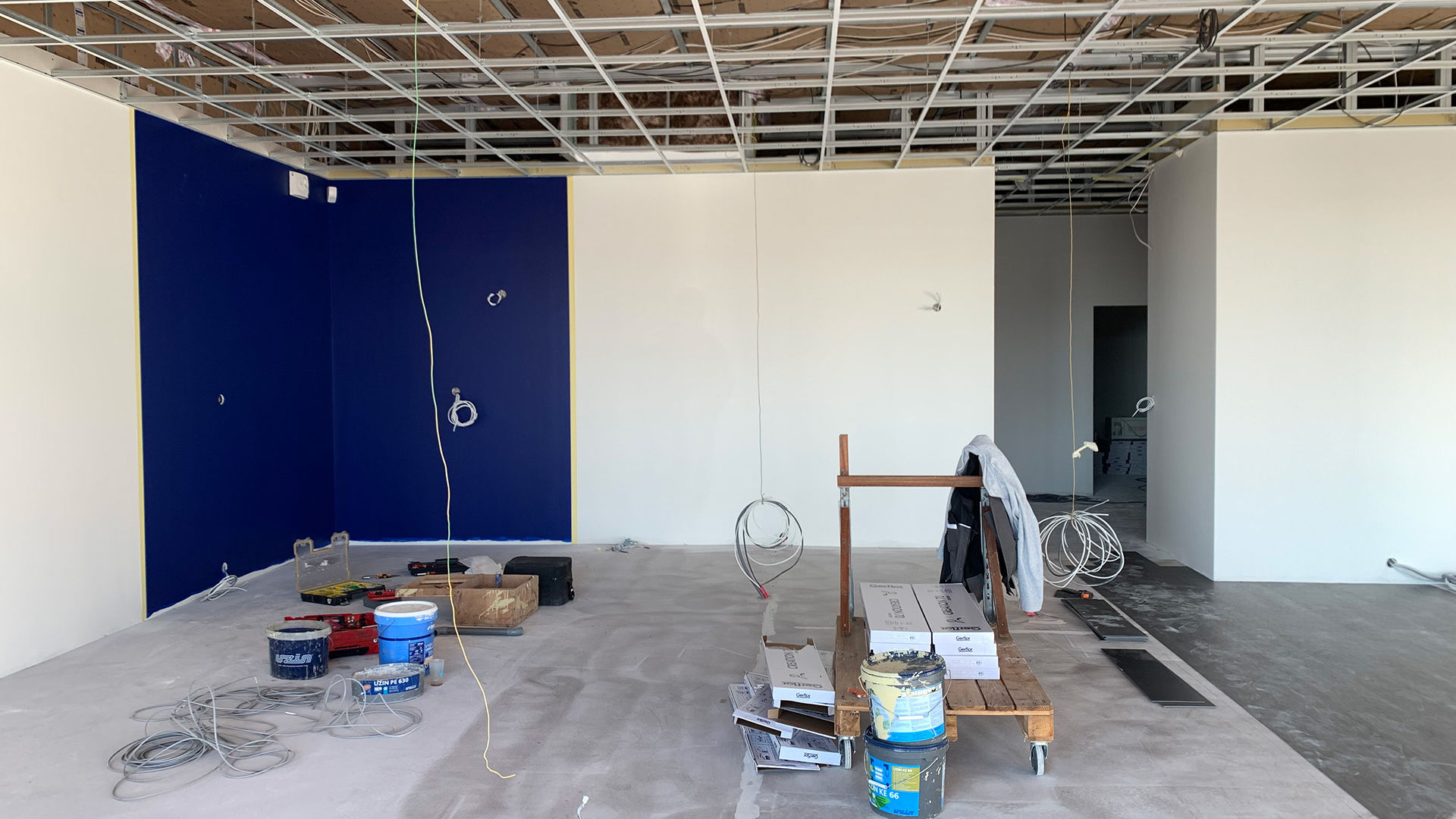 chantier de construction industrielle